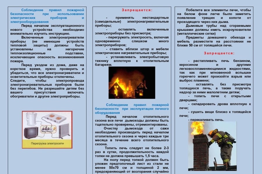 Соблюдайте правила пожарной безопасности!.